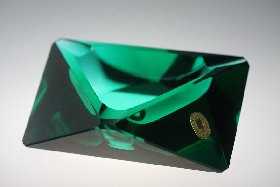 Ascher seegrün, Kristallglas handgeschliffen, Design: Franz Burkert