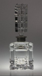 Flakon Nr. 515/3 handgeschliffen, Kristallglas GmbH Oberursel, Design: Franz Burkert