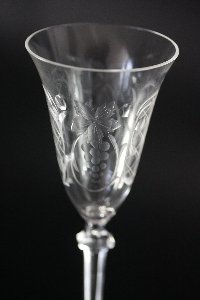 Sektglas Gravur "Mozart" der Kristallglas GmbH, Design Franz Burkert