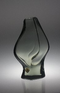 Gangkofner-Vase rauchgrau, Hessenglas GmbH Stierstadt