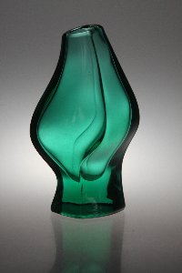 Gangkofner-Vase "schwangere Jungfrau" seegrün