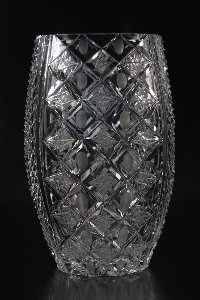 Vase Bleikristall handgeschliffen, Ausführung durch Herrn Georg Flecker, Oberursel