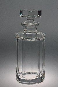 Whiskyflasche Nr. 1251 Flchenschliff Kristallglas handgeschliffen, Kristallglas GmbH Oberursel, Design: Franz Burkert