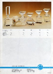 Flakons der Cristallerie Oberursel, Design: Franz Burkert