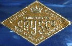 Glasmarke "CRYSCO" der Fa. Crystal Schander Co. in Oberhöchstadt