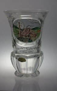 Prunkglas anlsslich des 60. Geburtstages von Dir. Otto Fischer, geschftsfhrender Gesellschafter der Hessenglas GmbH